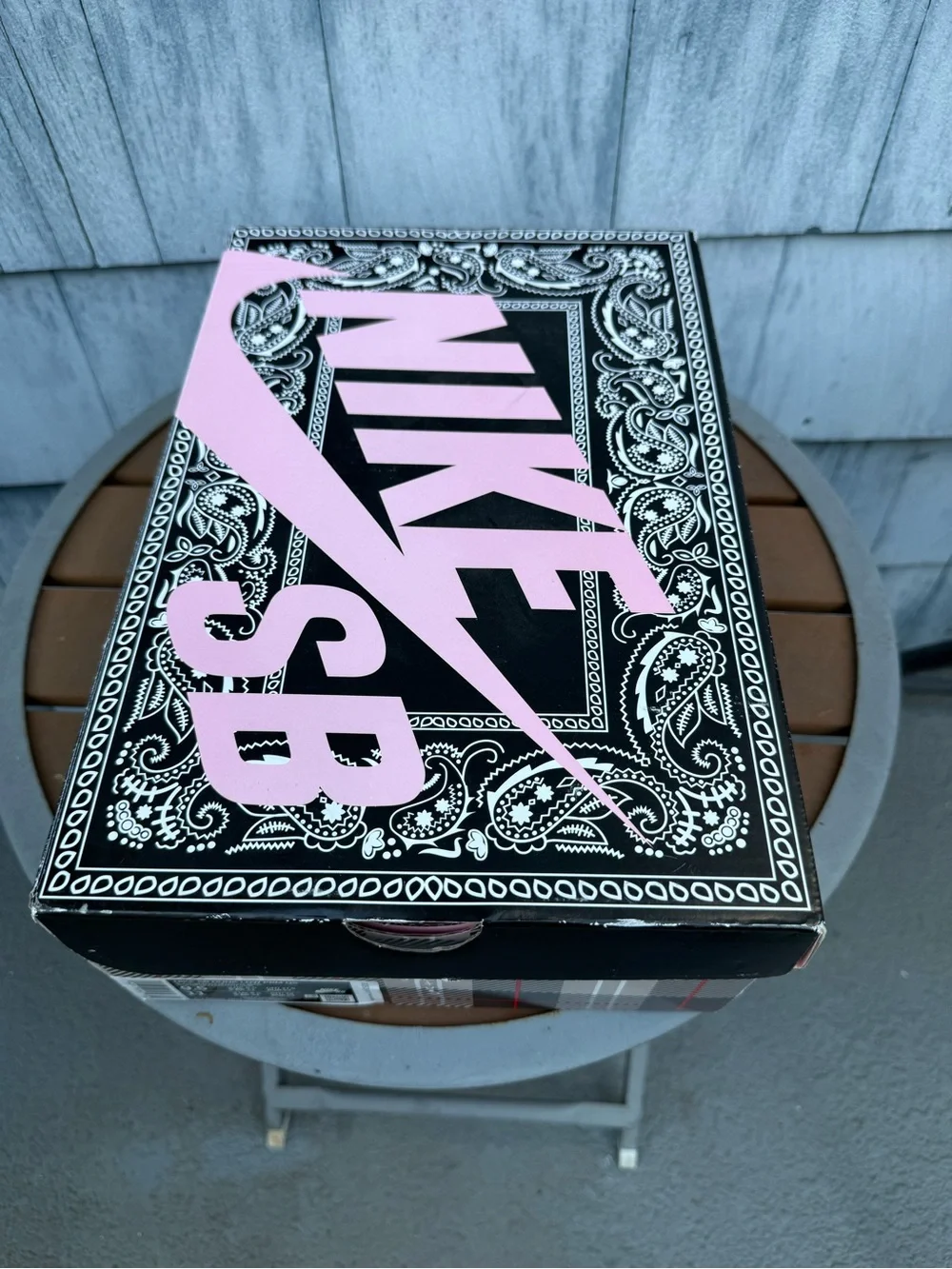 Empty Shoe Box Nike SB Dunk Low PRM QS Travis Scott Cactus Jack CT5053-001.